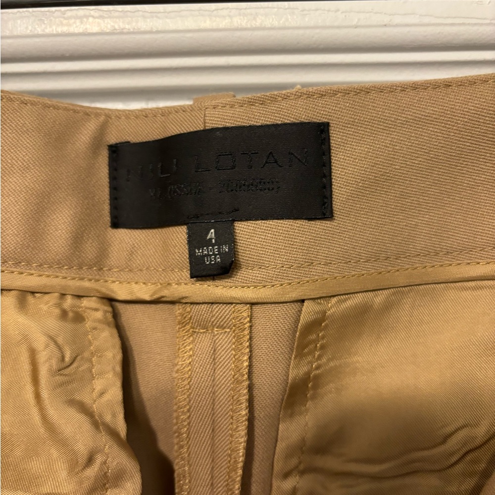Nili Lotan Corrette Wool Flare Pants - Camel - Picture 5 of 5